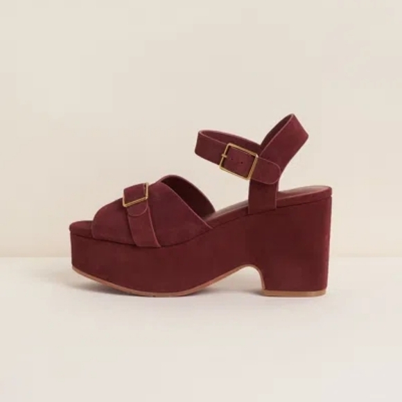 CHARLOTTE STONE Raf Sandals In Merlot - Picture 5 of 10